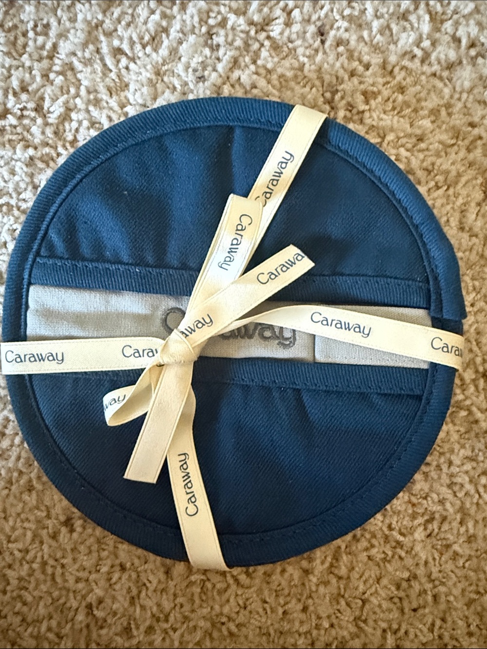 Navy potholders new with tags